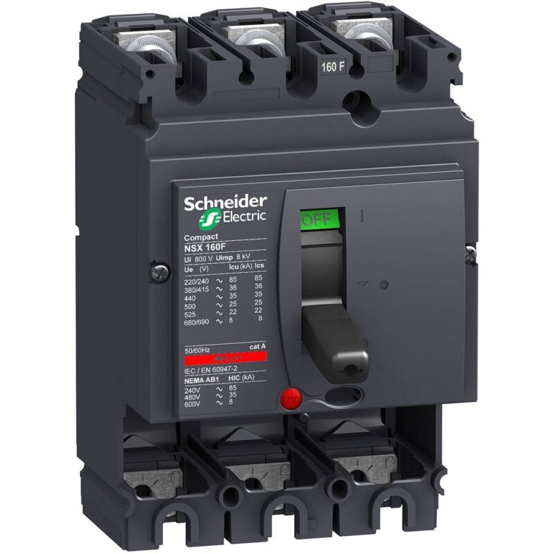 Schneider Distribution Omhulsel NSX160F 3P zonder beveiliging (losser) vast vooraansluiting LV430403