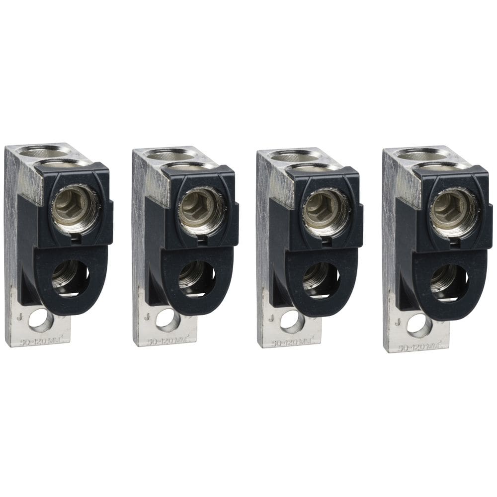 Schneider Distribution 4 Klemmen (Al) voor 2 kabels 35-300mmý + fasescheiders voor Compact NSX400-630N LV432482