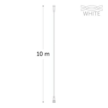 KERSTVERLICHTING Low-V connect Verlengsnoer 10m wit 24V LVC-EXT-10-W