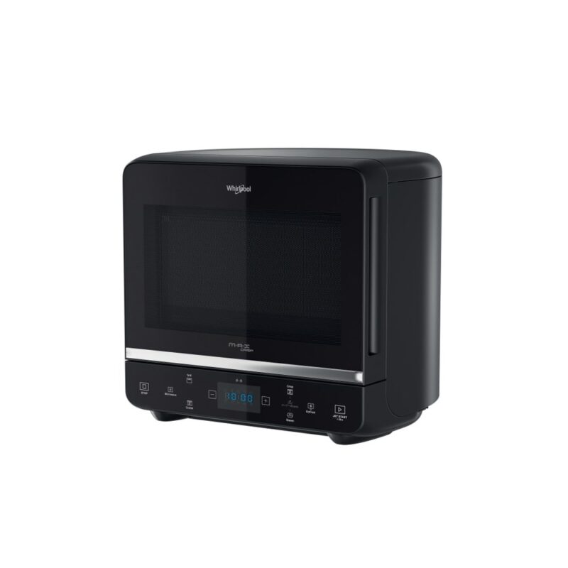 WHIRLPOOL Microgolfoven 36cm 700W 13L grill stoomfunctie Crisp Jet Defrost zwart MAX49MB