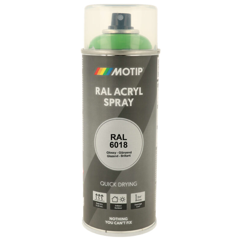 Motip MOTIP INDUSTRIAL RAL 6018 GEELGROEN 400 ML MOT07127
