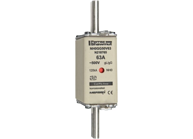 Mersen Meszekering Grootte: 0 gG 500V 63A N218765