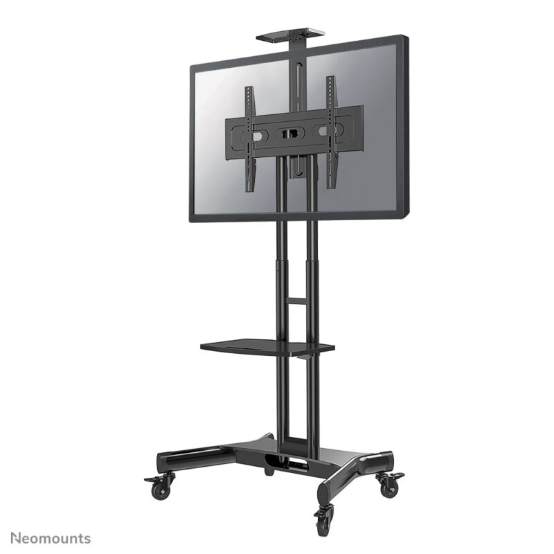 Neomounts Verrijdbare vloerstandaard flatscreen - H103-153cm - 32-75inch - 45kg - zwart NM-M1700BLACK