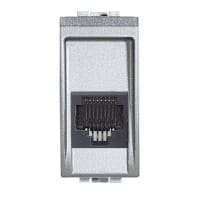 BTICINO Connector RJ 11 Light Tech type 110 voor telefoon - stekker 2841/2 - 1 module NT4262/11