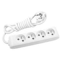 HUPPERTZ 4V stekkerdoos RA&KV Wit 5M 16A 3500W PAN-B06452WH