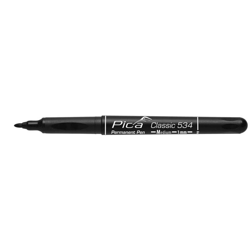 Pica Markeerstift Pica Permanent Pen Medium black PIC53446