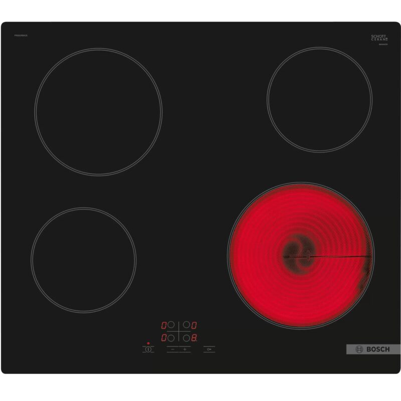 BOSCH Vitrokeramische kookplaat 60cm 4 zones TouchSelect zonder kader PKE61RBA2E