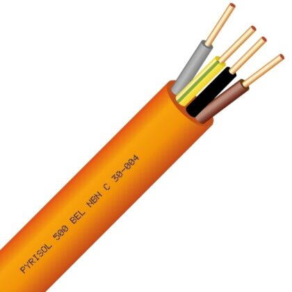 Veiligheidskabel PYRISOL 500 NBN C 30-004 F2 SA SD LSOH FR2 Rf 1h30 500V oranje 4G2
