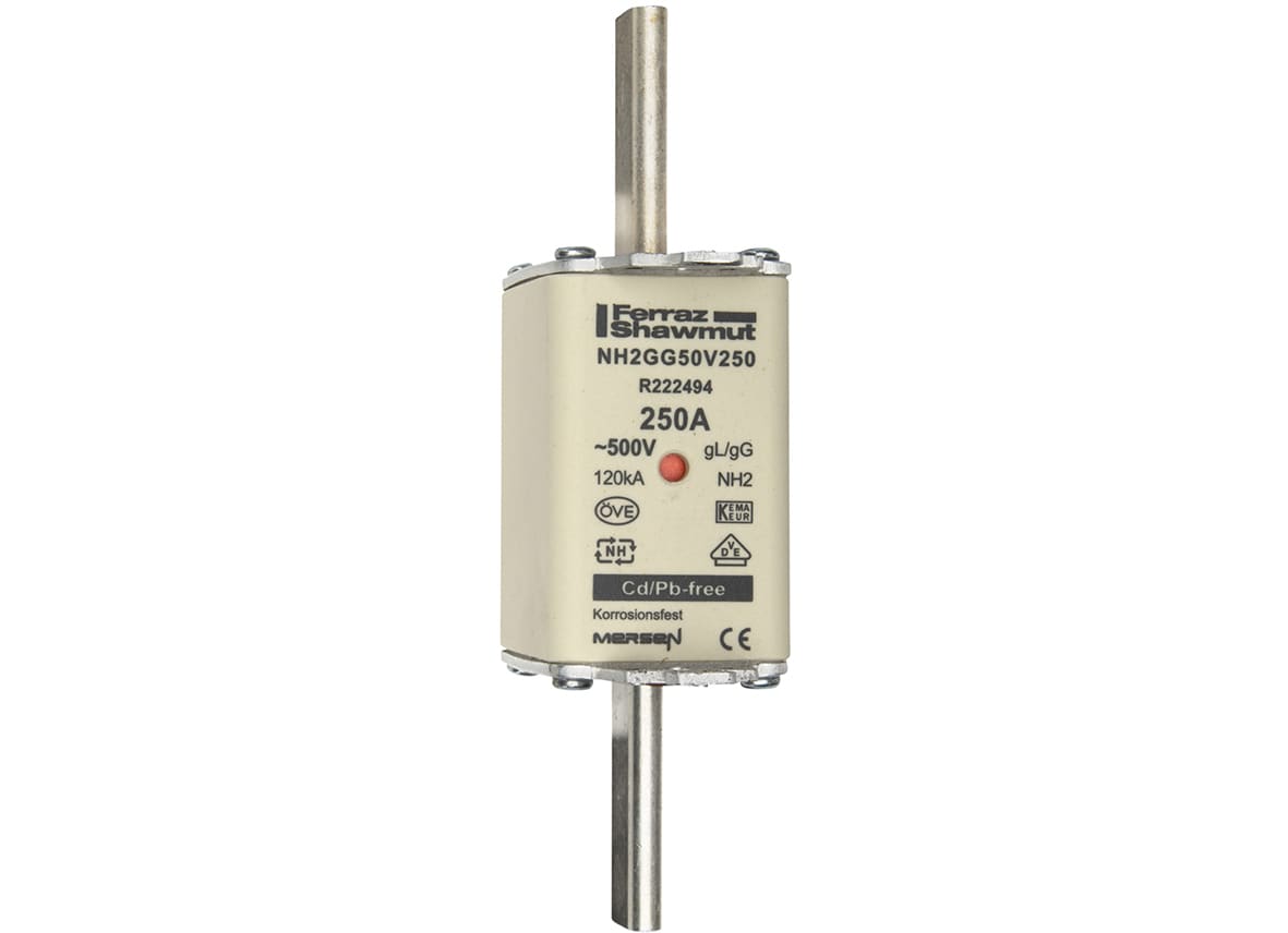 Mersen Meszekering Grootte: 2 gG 500V 250A R222494