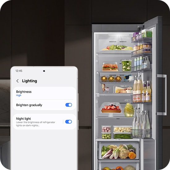 Samsung Eéndeurskoelkast 185cm 387L wifi black inox E RR70H39FEFEF