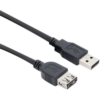 INTRONICS ACT USB 2.0 A male - USB A female zwart 1