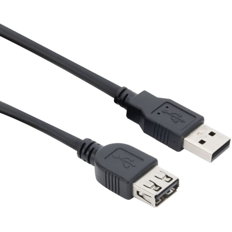 INTRONICS ACT USB 2.0 A male - USB A female zwart 1