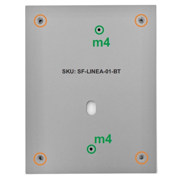 Diverse Materialen Adaptie platen - Plaques d'adaptation: Urmet/Siedle -> Bticino Linea 3000 SF-LINEA-01-BT