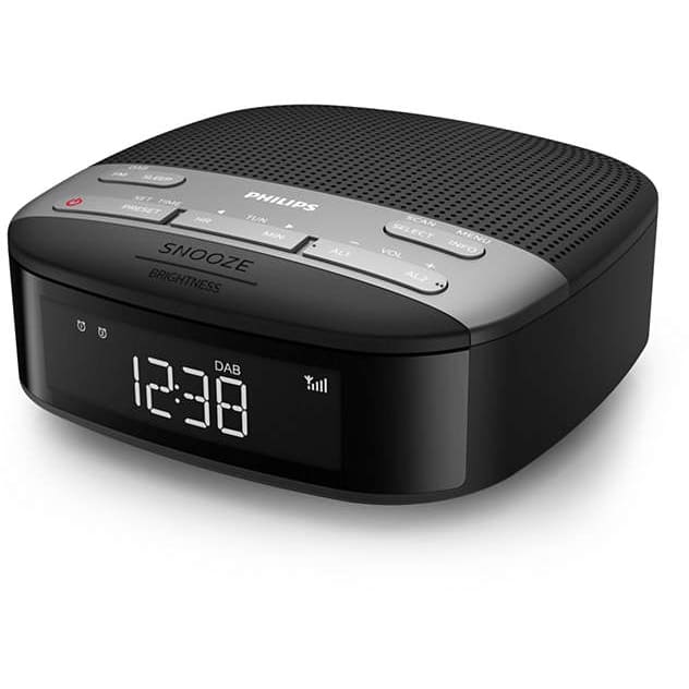 Philips Consumer Clockradio FM and DAB+ Gentle wake Dual alarm TAR3505/12