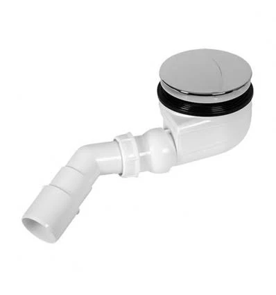 Nicoll Turboflow douchesifon 90 mm - chroom - vlakke douche - 34 l/min TB90