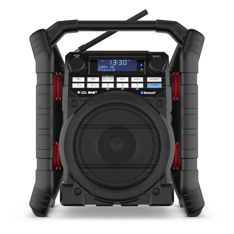 PerfectPro Werfradio TEAMPLAYER - DAB+/FM/BT/USB / IP65 / 230V/batterijen(6xD) (excl.) TP3
