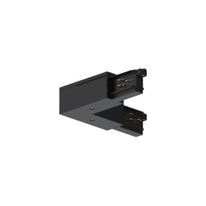 INTEGRATECH Bocht links universele 3 fase rail 7p zwart TRA3FLB