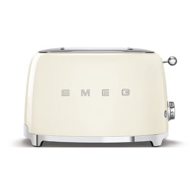 SMEG Broodrooster - 950W - 2 sleuven 2 sneden - 6 niveaus - crème TSF01CREU