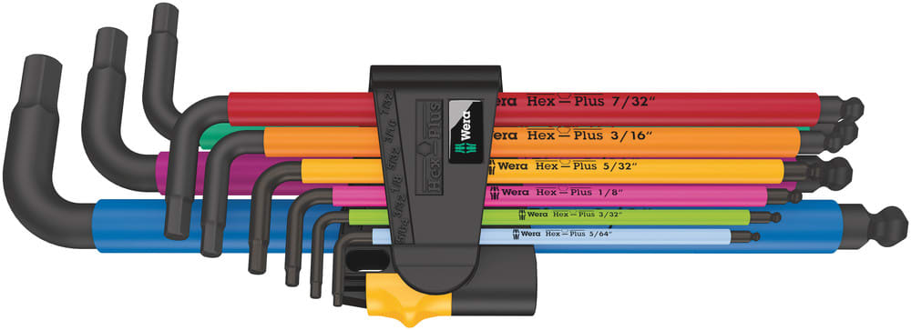 Wera 950/9 Hex-Plus Multicolour Imperial 2 Stiftsleutelset