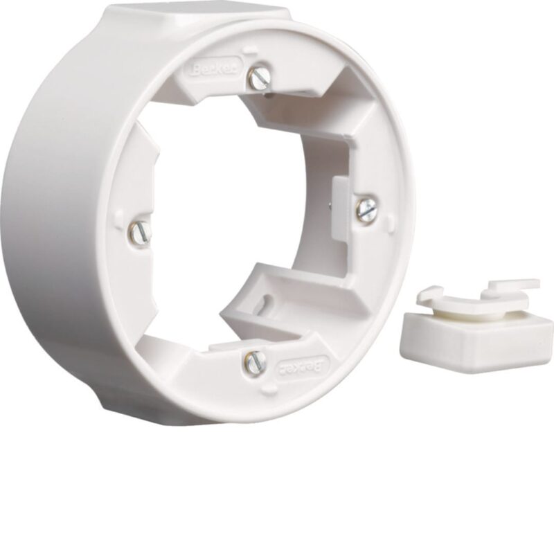 HAGER Opbouwdoos 1-voudig Serie 1930 polarwit