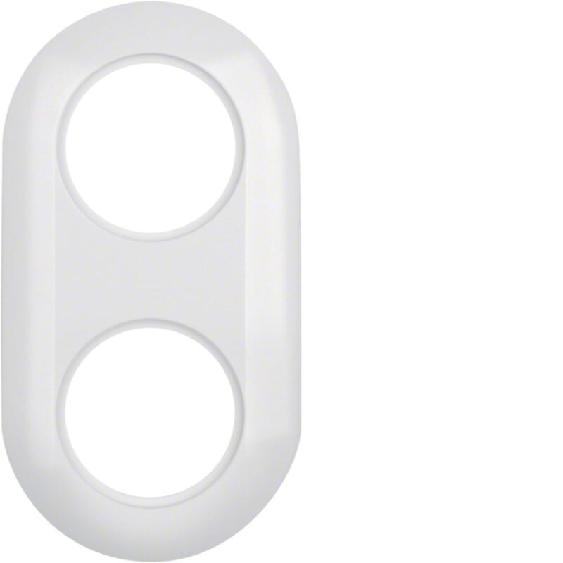 HAGER Afdekplaat pvc 2-voudig Serie 1930 polarwit