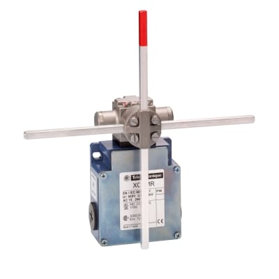 Telemecanique Sensors standschakelaar XCK-MR - vierkant kruis of ''T'' schakelstang 6 mm - 2 NC + 2 NC XCKMR54D1H29