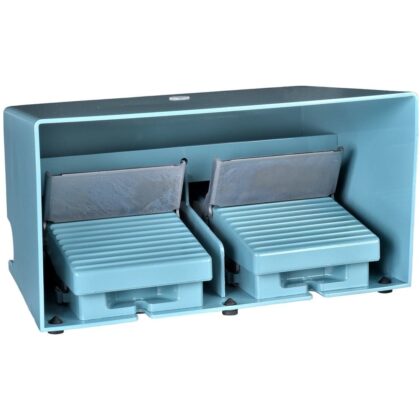 Schneider Automation Dubbele voetschakelaar XPE-M - met beschermkap - metaal - blauw - 2NC+2NO XPEM5100D