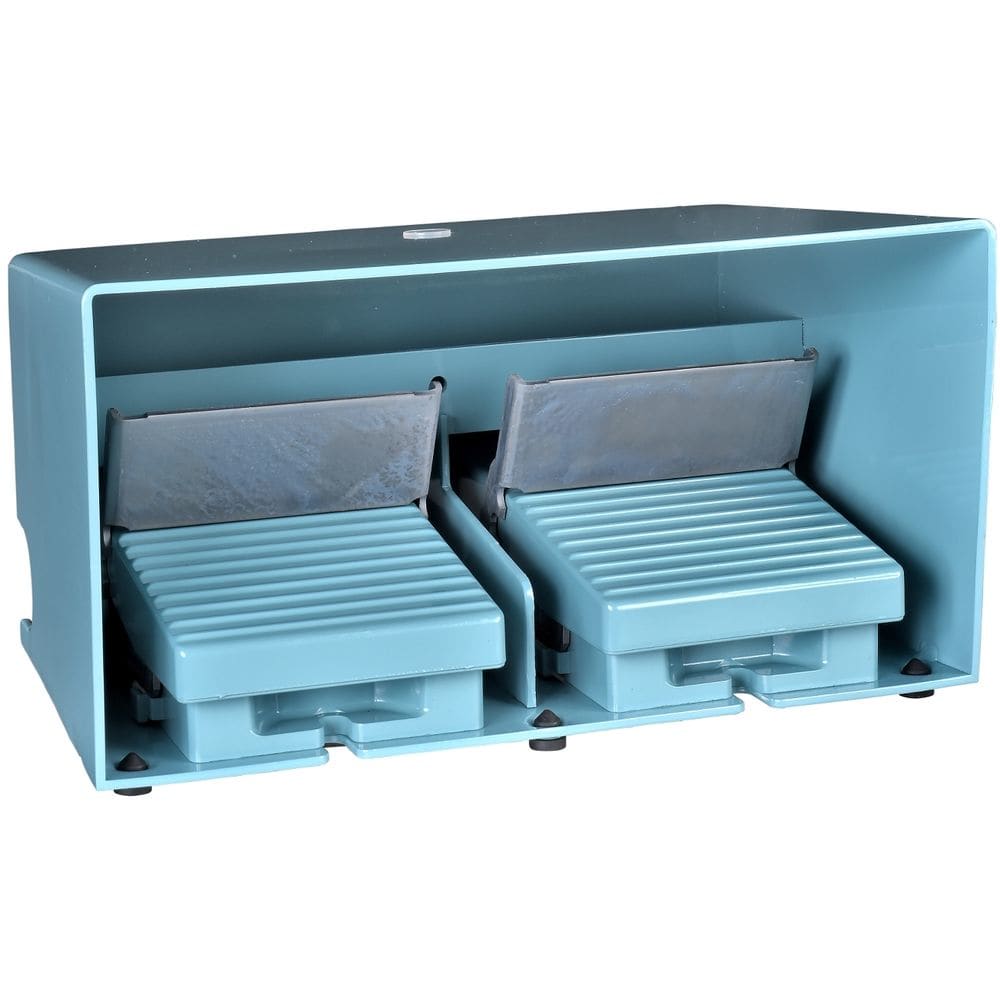 Schneider Automation Dubbele voetschakelaar XPE-M - met beschermkap - metaal - blauw - 2NC+2NO XPEM5100D