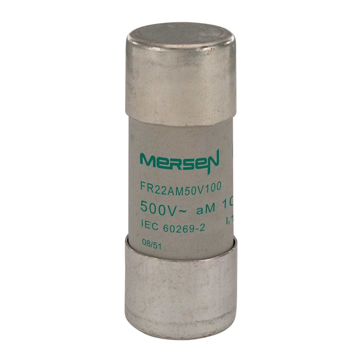 Mersen Cylindrische zekering FR 22x58 aM 100A 500V Y217693