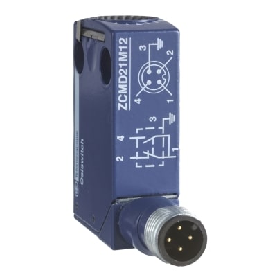 Telemecanique Sensors lichaam standschakelaar - ZCM-D - 1 NC + 1 NO - connector M12 ZCMD21C12